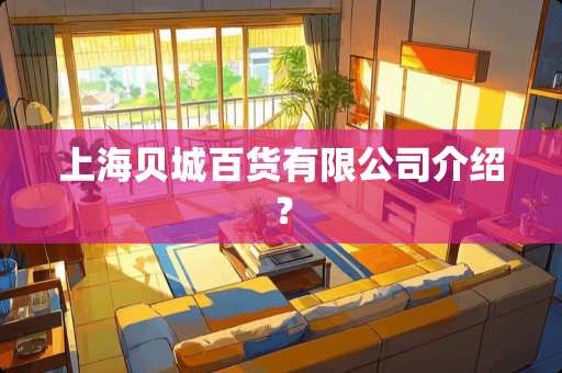 上海贝城百货有限公司介绍？