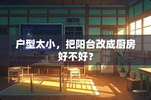 户型太小，把阳台改成厨房好不好？