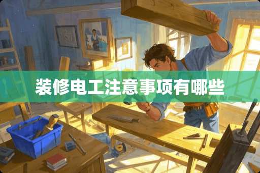 装修电工注意事项有哪些