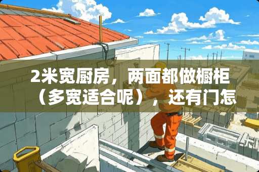 2米宽厨房，两面都做橱柜（多宽适合呢），还有门怎么设计呀