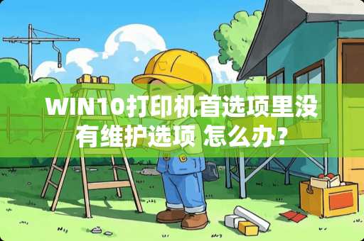 WIN10打印机首选项里没有维护选项 怎么办? WIN10打印机首选项里没有维护选项 怎么办?