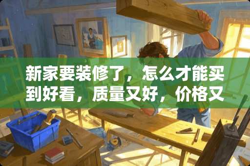 新家要装修了，怎么才能买到好看，质量又好，价格又不贵的瓷砖？