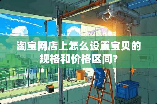 淘宝网店上怎么设置宝贝的规格和价格区间？