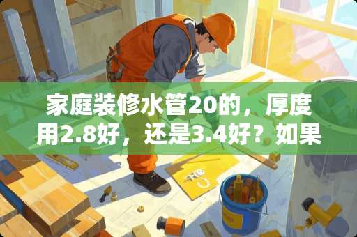 家庭装修水管20的，厚度用2.8好，还是3.4好？如果都用3.4会影响出水量吗？