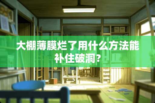 大棚薄膜烂了用什么方法能补住破洞？