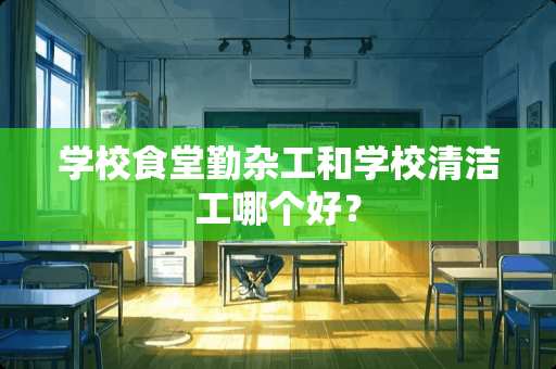 学校食堂勤杂工和学校清洁工哪个好？