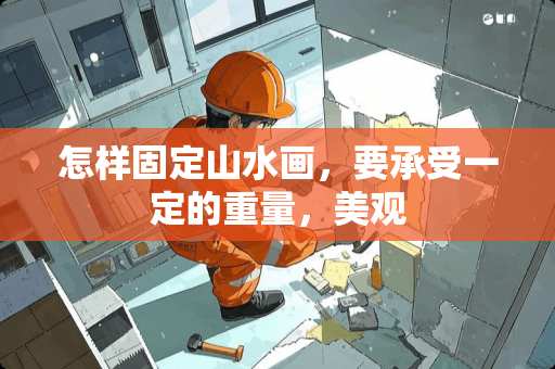怎样固定山水画，要承受一定的重量，美观