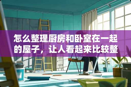 怎么整理厨房和卧室在一起的屋子，让人看起来比较整洁空间大