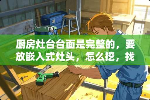 厨房灶台台面是完整的，要放嵌入式灶头，怎么挖，找什么人挖啊？