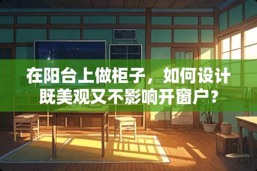 在阳台上做柜子，如何设计既美观又不影响开窗户？
