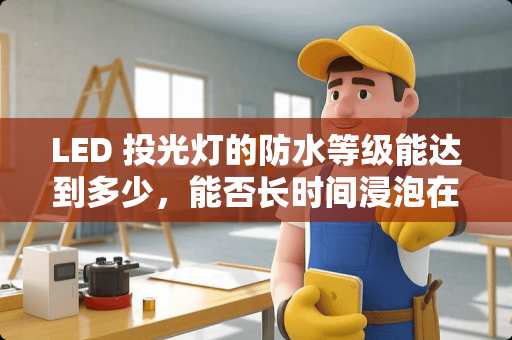 LED 投光灯的防水等级能达到多少，能否长时间浸泡在水中。