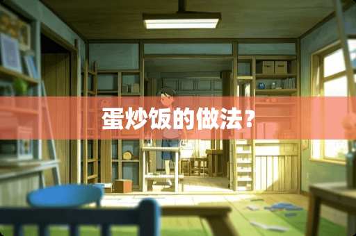 蛋炒饭的做法？