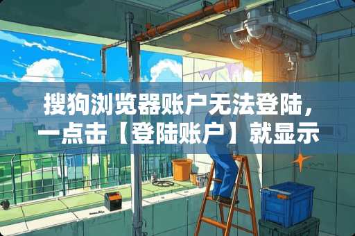 搜狗浏览器账户无法**，一点击【**账户】就显示——