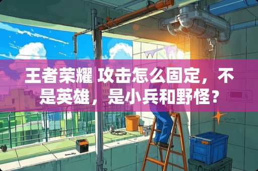 王者荣耀 攻击怎么固定，不是英雄，是小兵和野怪？