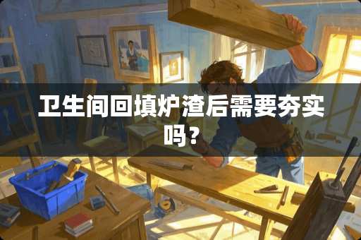 卫生间回填炉渣后需要夯实吗？