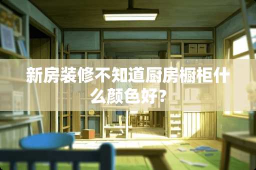 新房装修不知道厨房橱柜什么颜色好？