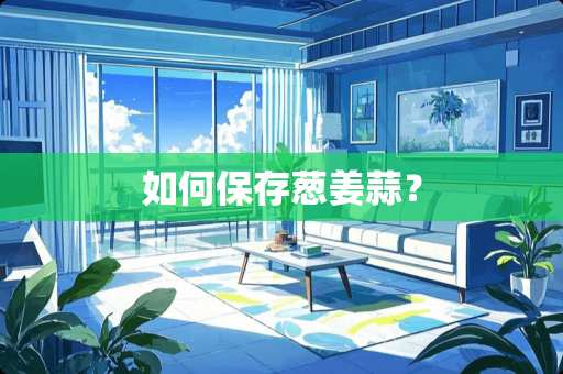 如何保存葱姜蒜？