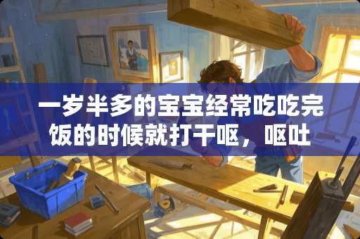 一岁半多的宝宝经常吃吃完饭的时候就打干呕，呕吐