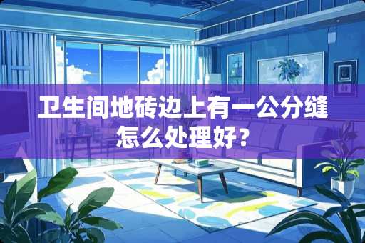 卫生间地砖边上有一公分缝怎么处理好？