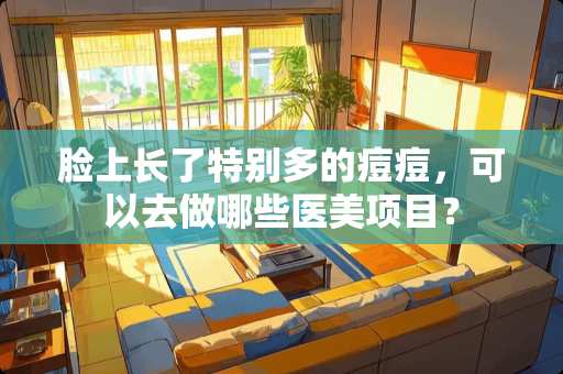 脸上长了特别多的痘痘，可以去做哪些医美项目？
