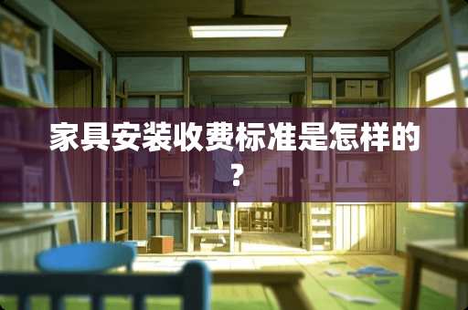 家具安装收费标准是怎样的？