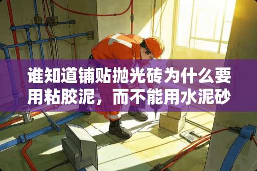 谁知道铺贴抛光砖为什么要用粘胶泥，而不能用水泥砂浆？