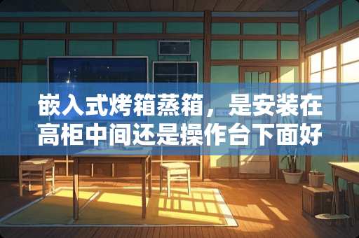 嵌入式烤箱蒸箱，是安装在高柜中间还是操作台下面好