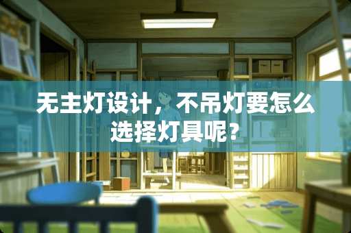 无主灯设计，不吊灯要怎么选择灯具呢？