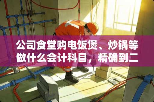 公司食堂购电饭煲、炒锅等做什么会计科目，精确到二级科目