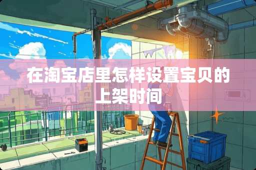 在淘宝店里怎样设置宝贝的上架时间