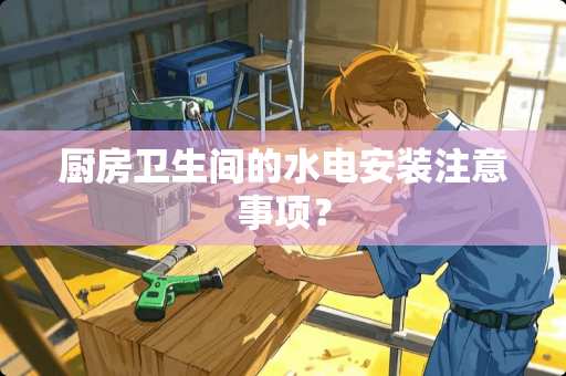 厨房卫生间的水电安装注意事项？