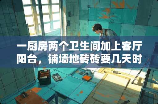 一厨房两个卫生间加上客厅阳台，铺墙地砖砖要几天时间，2个人