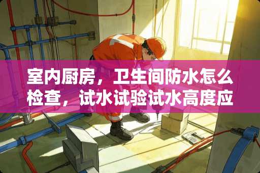 室内厨房，卫生间防水怎么检查，试水试验试水高度应为