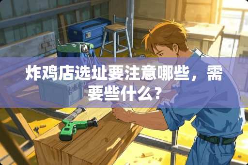 炸鸡店选址要注意哪些，需要些什么？