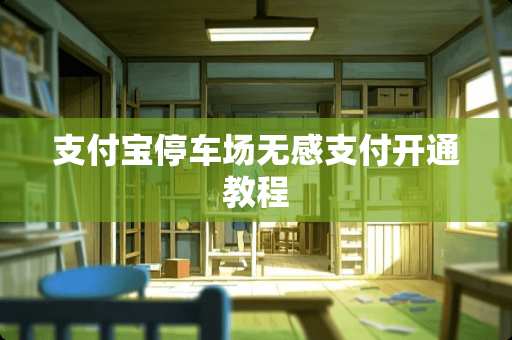 支付宝停车场无感支付开通教程