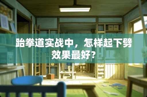 跆拳道实战中，怎样起下劈效果最好？