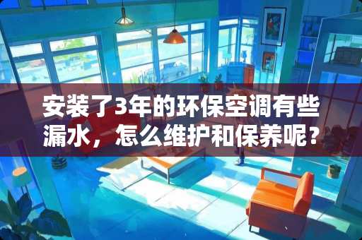 安装了3年的环保空调有些漏水，怎么维护和保养呢？