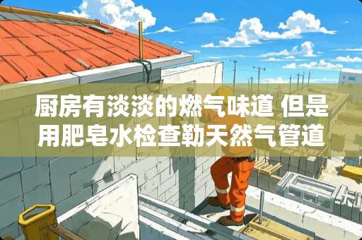 厨房有淡淡的燃气味道 但是用肥皂水检查勒天然气管道又没有发现漏气 这是怎么回事？
