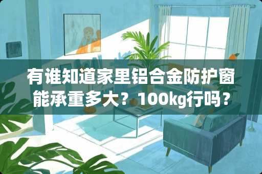 有谁知道家里铝合金防护窗能承重多大？100㎏行吗？