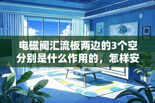 电磁阀汇流板两边的3个空分别是什么作用的，怎样安装