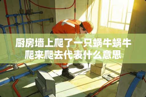 厨房墙上爬了一只蜗牛蜗牛爬来爬去代表什么意思