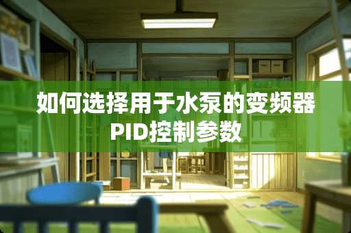 如何选择用于水泵的变频器PID控制参数