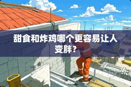 甜食和炸鸡哪个更容易让人变胖？