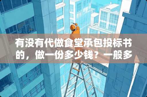 有没有代做食堂承包投标书的，做一份多少钱？一般多久可以完成？