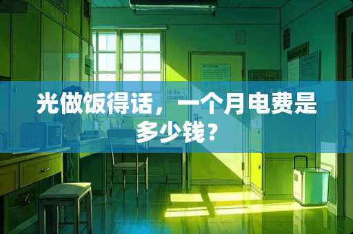 光做饭得话，一个月电费是多少钱？