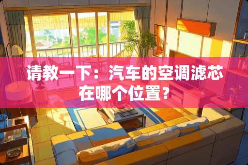 请教一下：汽车的空调滤芯在哪个位置？