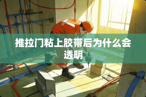 推拉门粘上胶带后为什么会透明