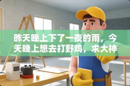 昨天晚上下了**的雨，今天晚上想去打野鸡，求大神教教怎么才能找到野鸡，详细点！