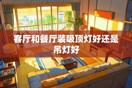 客厅和餐厅装吸顶灯好还是吊灯好