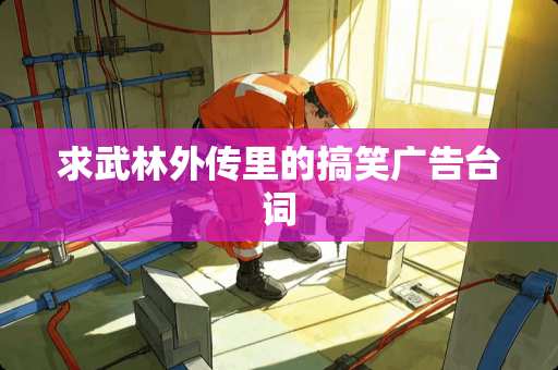 求武林外传里的搞笑广告台词